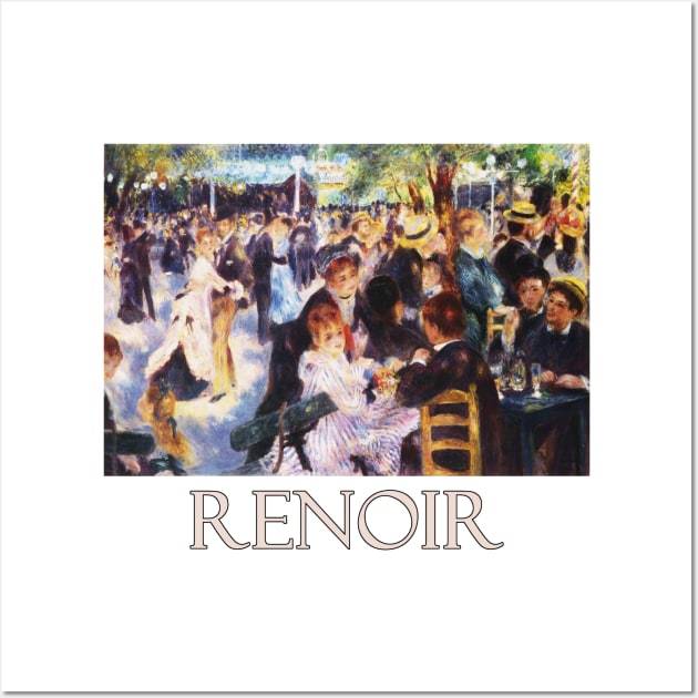 Dance at the Moulin de la Galette (1876) by Pierre-Auguste Renoir Wall Art by Naves